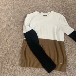 Color block sweater